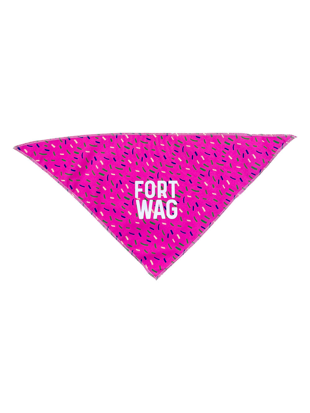 Fort Wag Pink patterned Dog Bandana