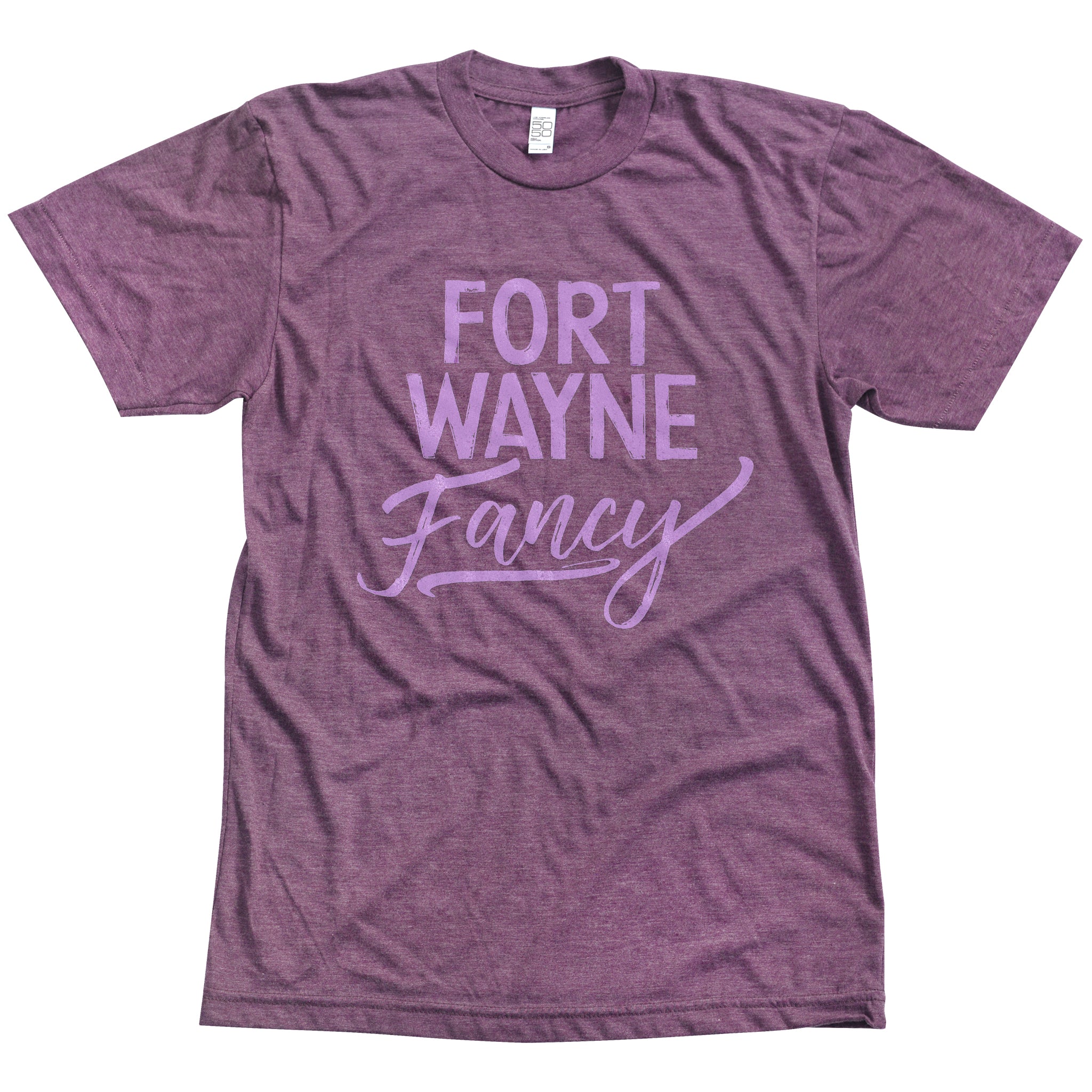 Fort Wayne Fancy plum heather t-shirt