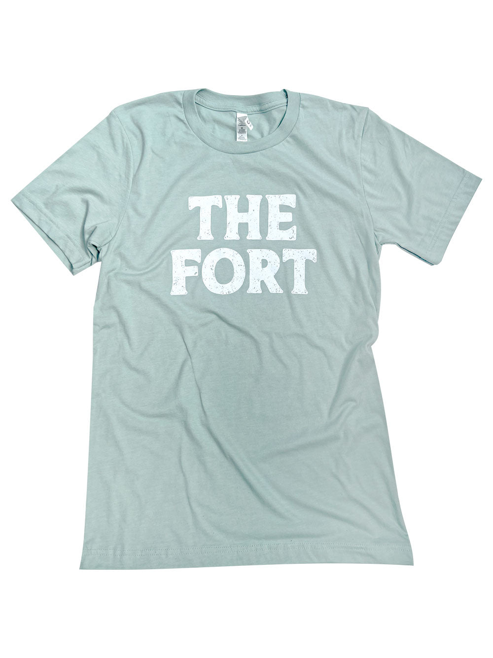 The Fort dusty blue heather t-shirt